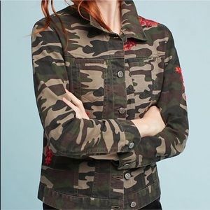 Anthropologie camo jacket